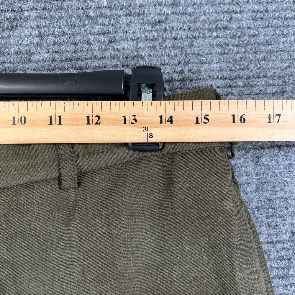 US Marine Corps Coates Brothers Trousers Men 34S Green Poly Wool Dress Uniform